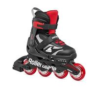 Rollerblade MICROBLADE - Patines en línea para niños, Color Negro/Rojo, 33-36.5