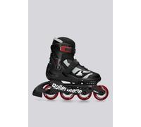 Rollerblade MICROBLADE - Patines en línea para niños, Color Negro/Rojo, 28-32