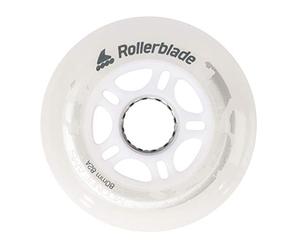 Rollerblade Moonbeam 80mm/82A LED Wheel 4-Pack, WHITE
