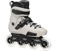 Rollerblade Patines Freeskate Urbanos Twister 90R - Agilidad Extrema y Configuración Rocker 4x90mm - Carcasa Rígida y Guía de Aluminio - White Smoke (Blanco/Negro) (36,5-37)
