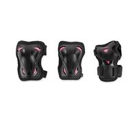 Rollerblade Protecciones Skate Gear W 3 Pack Protector, Mujeres, Negro/Frambuesa, S