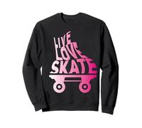Rollerskates Love Skate Derby - Patines para niña, Color Rosa Sudadera