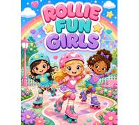 Rollie Fun Girls: A Fun Roller Skating Coloring Book for Kids with Cute Girls, Sweet Adventures, Parks, Treats, Stars, and Easy Coloring Pages