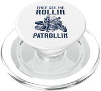 Rollin Patrollin - Policía y Patrulla de Carreteras PopSockets PopGrip para MagSafe