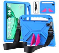 RollinCase Funda Infantil para Honor Pad X8a 11 Pulgadas 2024, Carcasa Antigolpes con Asa y Correa, Azul