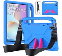 RollinCase Funda para Huawei MatePad 11.5 2025/ MatePad 11.5 S 2024, Eva Ligera a Prueba de Golpes con asa Infantil y Correa para el Hombro, Azul