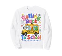 Rolling Back To School Cute Animals Bus First Day Sudadera