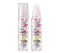 Rolling Ball Aceite de Labios - Aceite de Labios - Rodillo Hidratante Sobre Aceite de Labios | Bálsamo Labial de Larga Duración, Aceite Hidratante Hidratante Con Hidratante