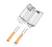 Rolling Brat Network - Jaula para barbacoa, cesta grande para barbacoa | Accesorio portátil para barbacoa