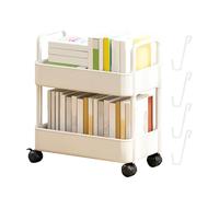 Rolling Cart - Carro de almacenamiento con ruedas | Movable Bookshelf | Storage Organizer Kids Bookshelf Multi Purpose Rolling Cart for Home School Snack and Toy Storages with Wheels Movable Shelf