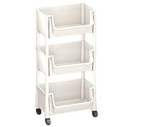 Rolling Cart, Rolling Storage Cart, Space Saver Lightweight Design Sturdy Construction Multi-Layered Easy Assembly Versatile, Toys Storage for Small Rooms, Classroom