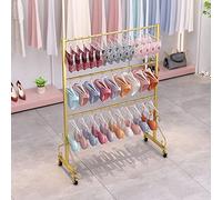Rolling Clothing Rack - Versátil Garment Rack for Retail Home & Exhibits - Sturdy Storage Solution for Pants Dresses & Linens - Mobile & Space-Saving Design