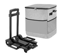 Rolling Cooler, Insulated Chiller Bag with Wheels, 37.6x13.78x11.02 Inches Portable & Lightweight Design, Wheeled Protected Box Cart for Travel, Road, Fishing, Lunch, Picnic, Party, Trip, Patio, Beach