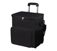 Rolling Cooler, Wheeled Insulated Cart, 35L Leakproof Trolley Bag with Handle, Portable Cooling Solution for Travel, Picnic, Patio, Outdoor Beach Days, and Camping Adventures