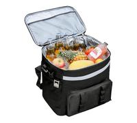 Rolling Cooler - with Handle Large Leakproof Ice Chest, 35L Waterproof Liner Rolling Cooler For Outdoor, Heavy Duty Telescoping Handle & Wheels For Beach Travel Picnic Fishing Tailgating Road Trip