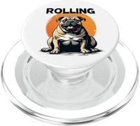 Rolling Fatties - Bonito diseño Divertido de Perro Gordo para Hombres, Mujeres y niños PopSockets PopGrip para MagSafe
