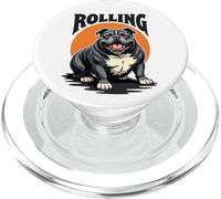 Rolling Fatties - Bonito diseño Divertido de Perro Gordo para Hombres, Mujeres y niños PopSockets PopGrip para MagSafe