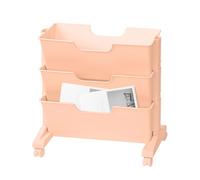 Rolling File Cart For Under Desk, Multi-Layer Book Storage Rack, Rolling File Organizer Cart For Document Snack Textbook