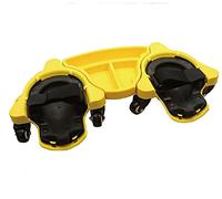 Rolling Knee Pads, Conical Gel Pad Design, Detachable Wearable,Made Of Silicone And Nylon Materials, Can Protect Your Knees For Installing Tile, Wood Floors Carpets Concrete And Masonry Work, HUANGH