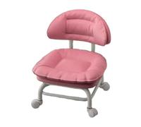 Rolling Low Stool With Backrest 360° Swivel Caster Padded Seat For Workshop | Comfortable Low Seat With Back Support And Smooth Rolling Wheels For Cleaning, Crafting, And Garage Use.