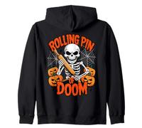 Rolling Pin of Doom Funny Baking Skeletons Halloween Sudadera con Capucha