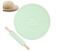 Rolling Pin with Silicone Baking Mats Bomma Nonstick Pin Dough Rollers Bomma Professional Dough Rolling Pins Set Bomma Ideal for Fondant Pasta and Dough Making Bomma Kitchen Baking Tools