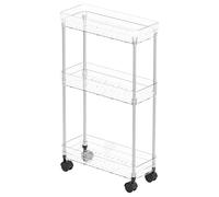Rolling Shelf Cart - Organizador con ruedas para espacios pequeños | Carro organizador con ruedas para cocina, dormitorio, lavandería