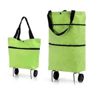 Rolling Shopping Bag Portable Foldable Waterproof Oxford | Carrito de la compra con ruedas para exteriores, viajes, supermercado, maletero de coche, apartamento, organización del hogar