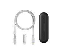 Rolling Square inCharge XL 200cm - Cable Usb c Carga Rapida 100W - Cargador Usb c Universal 6 en 1 para Dispositivos Moviles con Usb c + Cable Lightning y Micro Usb, para Regalo Hombre, Blanco