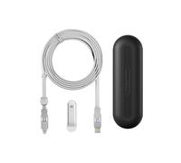 Rolling Square inCharge XL 300cm - Cable USB C Carga Rapida 100W - Cargador Usb c Universal 6 en 1 para Dispositivos Moviles con Usb c + Cable Lightning y Micro Usb, para Regalo Hombre, Blanco