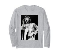 Rolling Stones Mick Jagger 1971 Era de Sticky Fingers Manga Larga