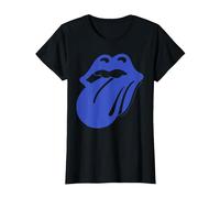 Rolling Stones Official Blue & Lonesome 72 Camiseta, Mujer, Negro, M