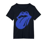 Rolling Stones Official Blue & Lonesome 72 Camiseta, Mujer Tallas Grandes, Negro, 2XL Grande