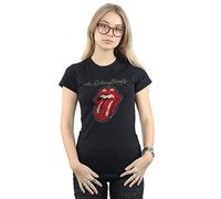 Rock Off Trade Camisa para mujer Rolling Stones Plastered Tongue Negro Talla L