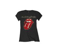 Rock Off Trade Camiseta mujer The Rolling Stones Plastered Tongue Negro 44 (XX-Large)