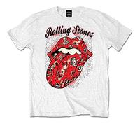 Rolling Stones - T-Shirt # L White Unisex # Tattoo Flash
