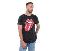 Rolling Stones The T Shirt Classic Tongue Logo Oficial De Los Hombres Negro Snow Size XL