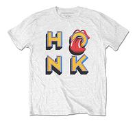 Rolling Stones the - T-Shirt # M Unisex White # Honk Letters