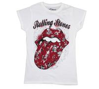 Rolling Stones - the - T-Shirt # Xl White Femmina # Tattoo Flash