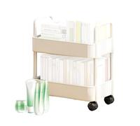 Rolling Storage Cart Multi-Tier-Regalein-Mobile Organizer mit n, Diseño Desmontable para Espacios Estrechos | Estante portátil Duradero para Cocina en casa, Oficina, versátil de Utilidad para