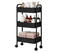 Rolling Storage Cart, Multifunctional Kitchen Trolley, 3 Tier Storage Shelf Cart, Movable Storage Organizer, Tool Cart for Kitchen, Bathroom Storage Cart, Living Room Organizer, Mobile Utility Cart