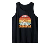 Rolling with My Croquetas Funny Croqueta Dish Croqueta Fans Camiseta sin Mangas