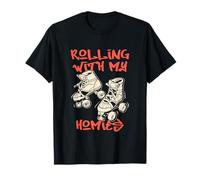 Rolling with My Homies, Estilo Retro, Patines callejeros Camiseta