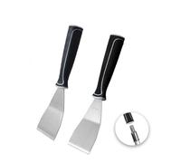 ROLLINGDOG 2 raspadores de poste de 3 pulgadas, hoja doblada de acero inoxidable con mango de goma antideslizante, herramienta de raspador de pintura resistente