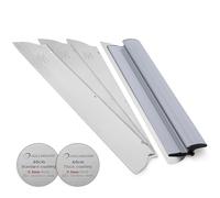 ROLLINGDOG Hoja de desnatado de 24 pulgadas, 2 piezas de 0,5 mm y 1 pieza de 0,3 mm, herramientas de acabado para alisar paredes y techos