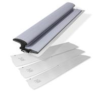 ROLLINGDOG Hoja de desnatado de 32 pulgadas, 2 piezas de 0,5 mm y 1 pieza de 0,3 mm, herramientas de acabado para alisar paredes y techos de gran área