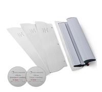 ROLLINGDOG Hoja de desnatado de 45,7 cm, 2 piezas de 0,5 mm y 1 pieza de 0,3 mm, herramientas de acabado para alisar paredes y techos