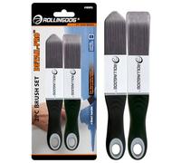 ROLLINGDOG - Juego de 2 Pinceles para zócalos (1 Pincel de Cuatro Lados y 1 Pincel de Tres Lados, Ideal para Cortar Bordes