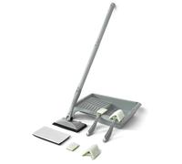 ROLLINGDOG Juego de 9 almohadillas de pintura con poste extensible, almohadilla de pintura ajustable de 7 pulgadas, esquina, almohadilla de detalles y recargas, sin salpicaduras, superficie lisa