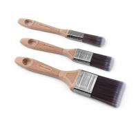 ROLLINGDOG Juego de pinceles de pintura profesional para bordes precisos, zócalos, paredes y techos (20 mm, 30 mm, 50 mm)